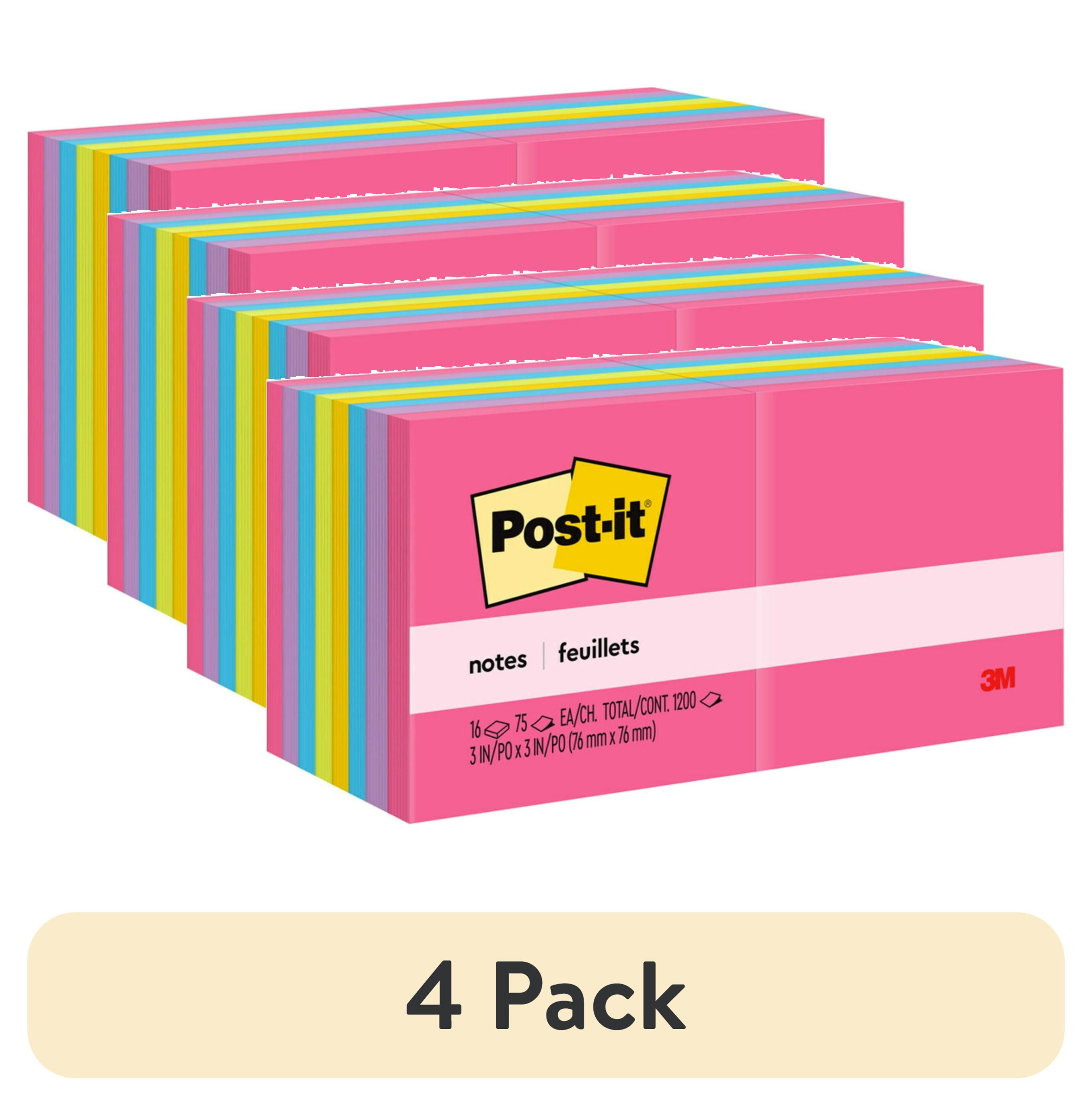 Post-it Neon Important Message Pad, Sold as 1 Package, 4 Pad per Package Post-it Neon Important Message Pad, Sold as 1 Package, 4 Pad per Package