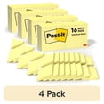 thumbnail image 1 of (4 pack) Post-it Sticky Notes Value Pack, 3 in x 3 in, Canary Yellow, 16 Pads, 1 of 13