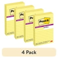 thumbnail image 1 of (4 pack) Post-it Super Sticky Lined Notes, 4" x 6", Canary Yellow, 3 Pack, 1 of 3