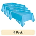 thumbnail image 1 of (4 pack) Powder Blue Plastic Party Tablecloths, 108 x 54in, 3ct, Way to Celebrate!, 1 of 3