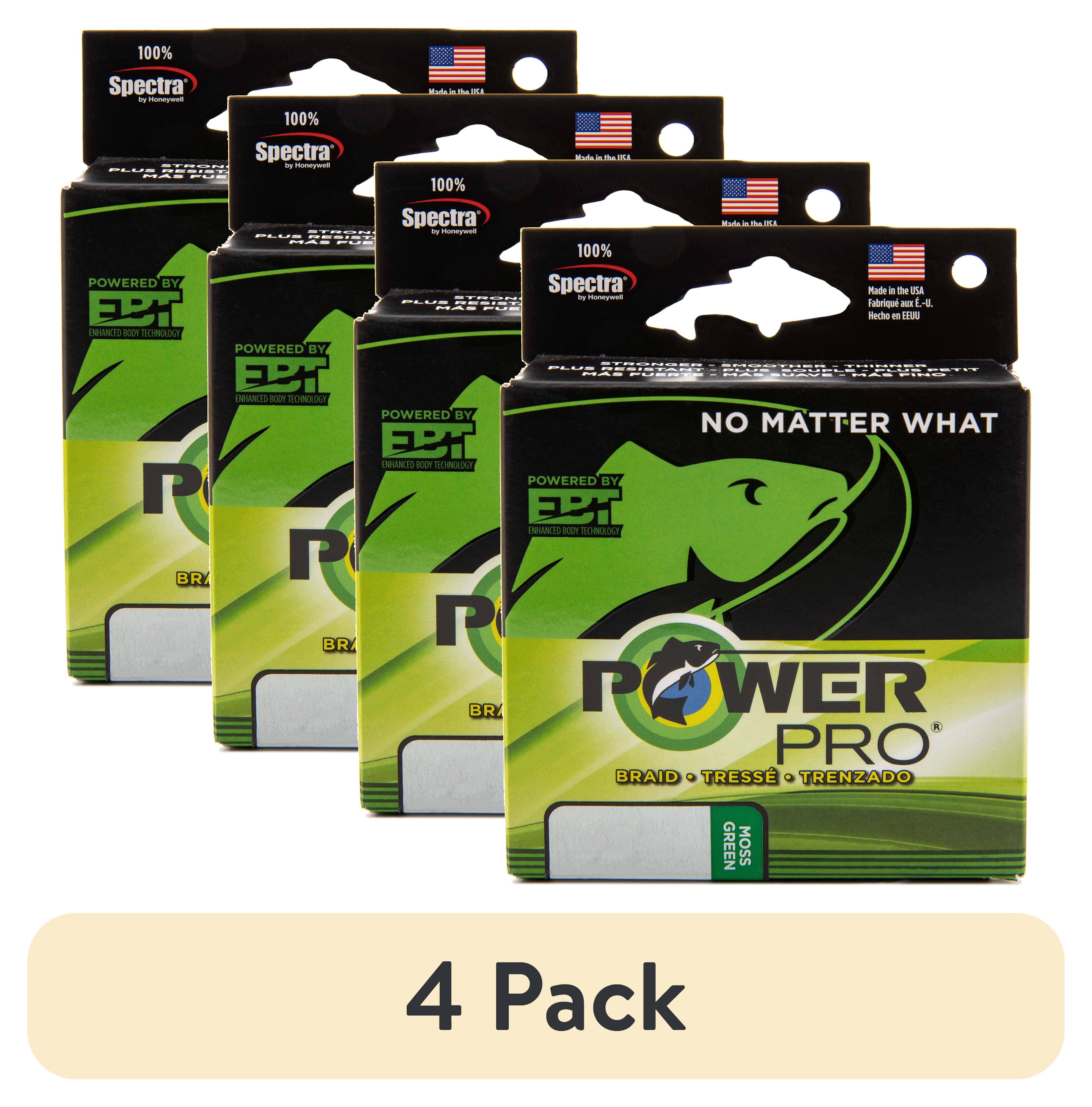 (4 pack) PowerPro Braided Fishing Line, 30lb x 150yd grn,  [21100300150E]