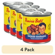 (4 pack) Prairie Belt® Smoked Sausage 4.6 oz. Pull-Top Can, Shelf Stable