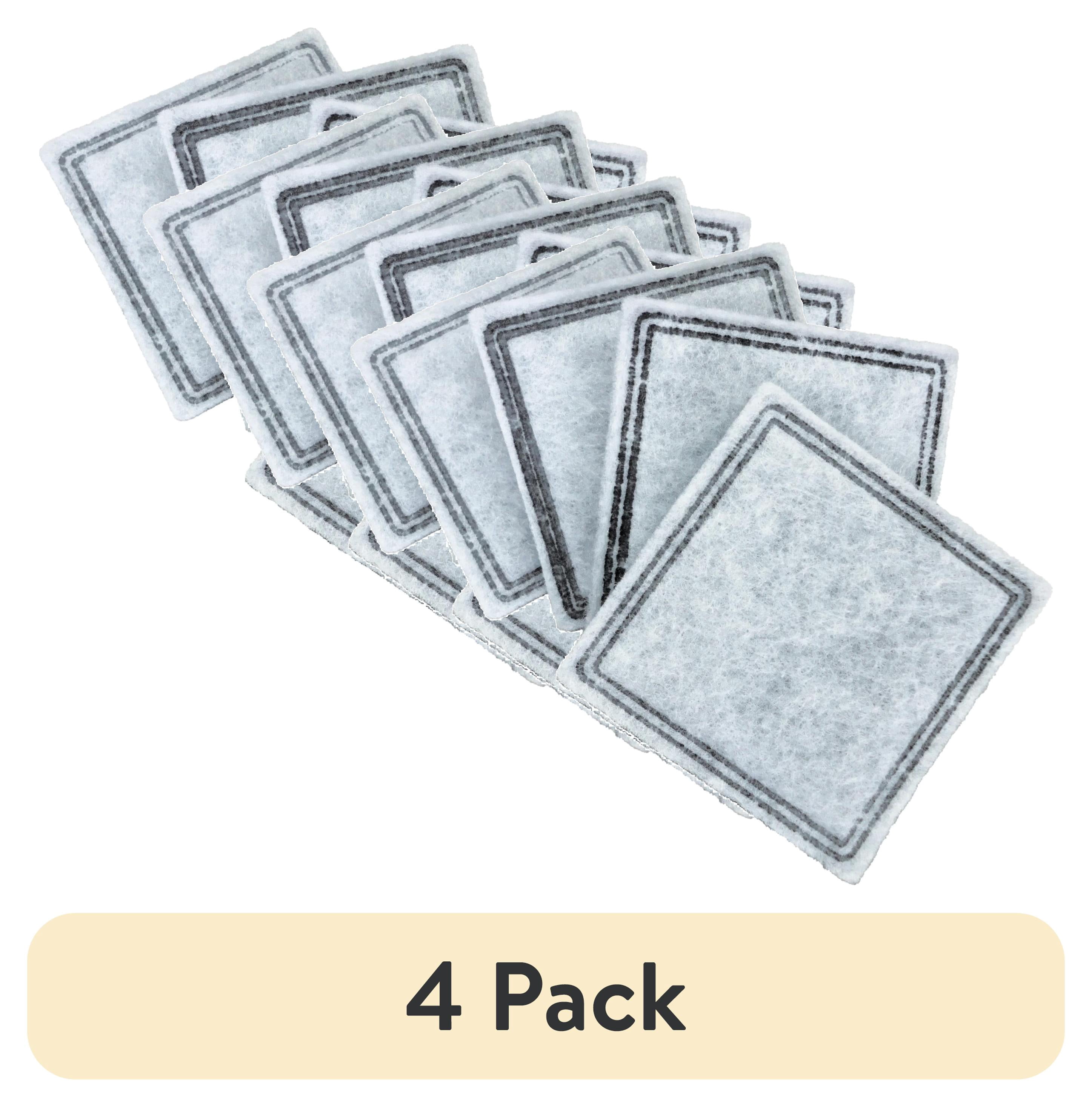 (4 pack) Premier Pet Replacement Carbon Filters for Dog and Cat Fountains, Pack of 4