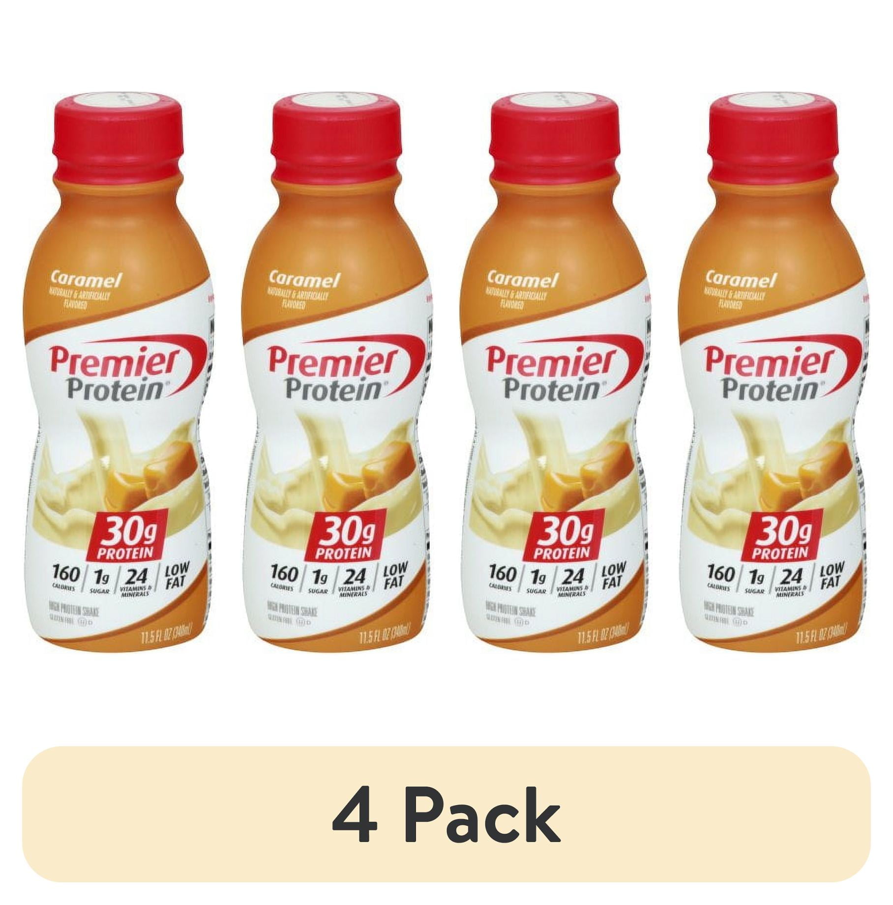(4 pack) Premier Protein Shake, Caramel, 30g Protein, 11.5 fl oz, 1 Ct ...