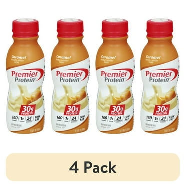 (4 pack) Premier Protein Shake, Caramel, 30g Protein, 11.5 fl oz, 1 Ct