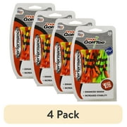 4 pack PrideSports Performance Plastic Golf Tees, 3-1/4" Length, Striped Fruit Mix, 25pk