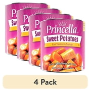 (4 pack) Princella Canned Cut Sweet Potatoes, 29 oz Can