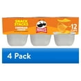 thumbnail image 1 of (4 pack) Pringles Cheddar Cheese Potato Crisps Chips, Lunch Snacks, 12 Count, 1 of 10