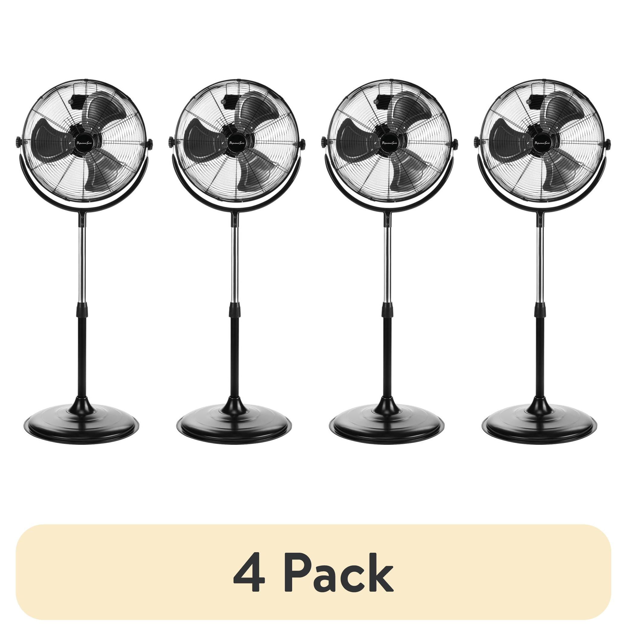 (4 pack) Professional Series 18" Stand Fan, High Velocity, Aluminum Blades Condition New  59 Inches Height