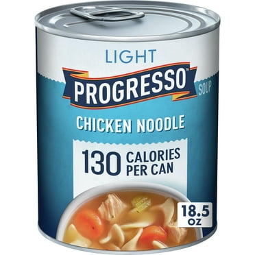 (4 pack) Progresso Light Chicken Noodle Soup, Ready to Serve Canned Soup, 18.5 oz