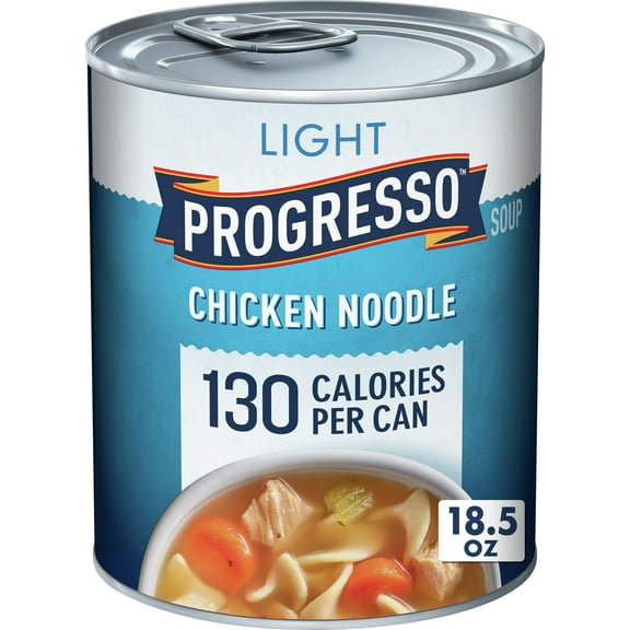 (4 pack) Progresso Light Chicken Noodle Soup, Ready to Serve Canned Soup, 18.5 oz
