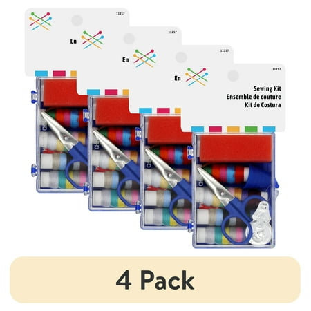(4 pack) Small Sewing Kit for Repairs and Travel