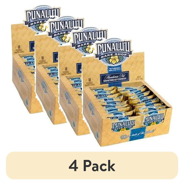 Punalu’u Bake Shop Cookie Gift Box – Macadamia Nut Shortbread Cookies In Coffee, Original & Lilikoi Flavors