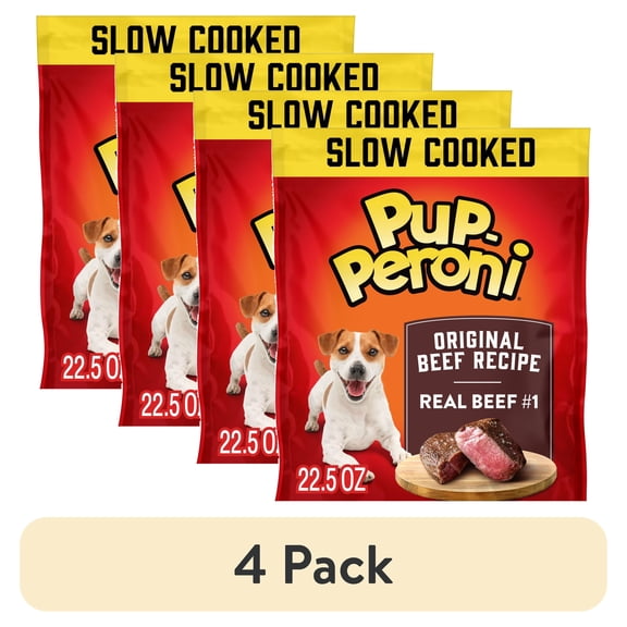 (4 pack) Pup Peroni Original Beef Recipe Dog Treats, 22.5 Ounce Bag