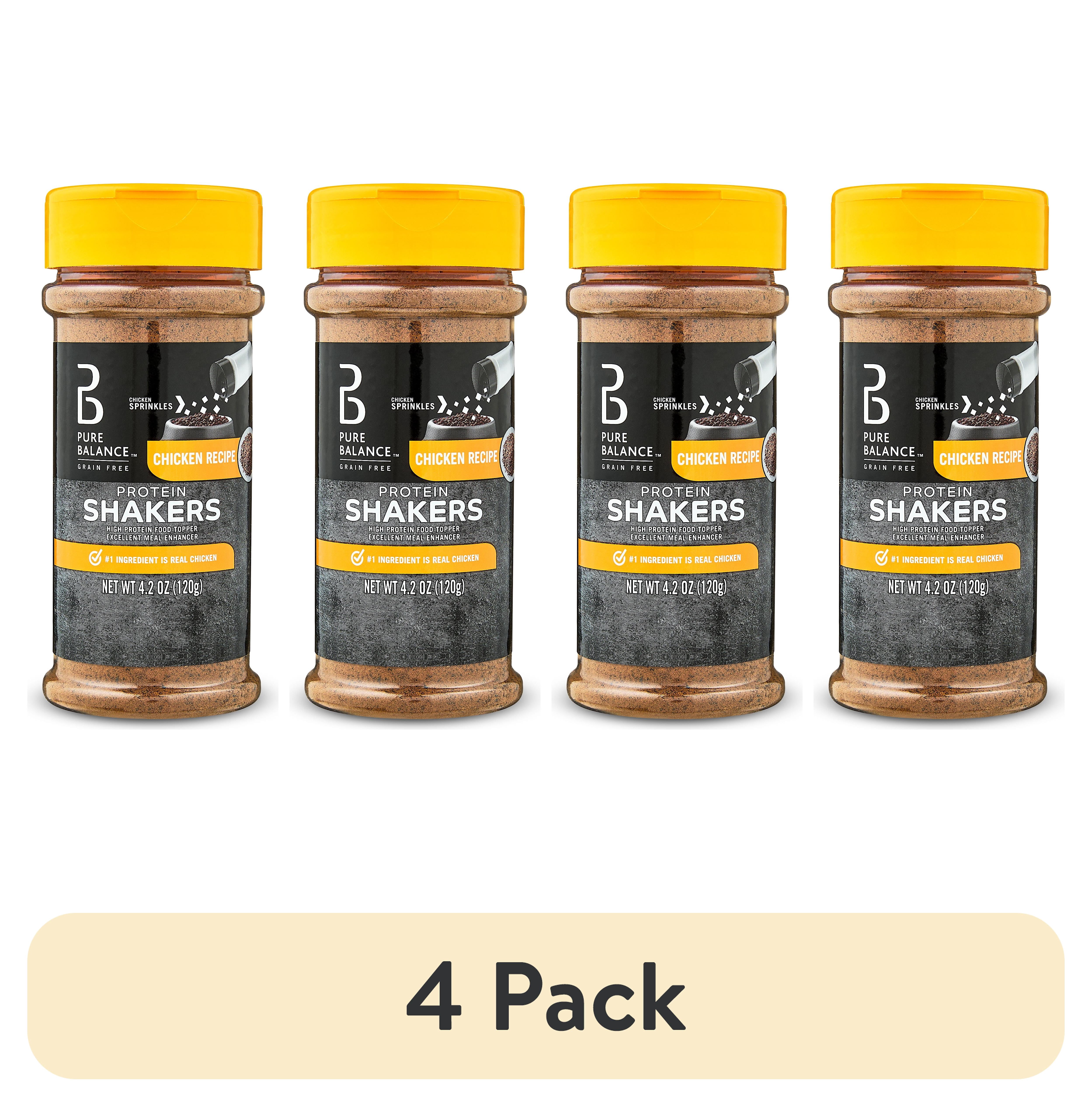 (4 pack) Pure Balance Protein Shakers Chicken Recipe Dog Food Topper, 4.2 oz