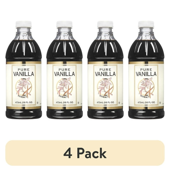 (4 pack) Pure Vanilla Extract (16 oz )