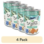 (4 pack) Purina Beyond Natural Wet Dog Food Grain Free Soft Alaskan Cod, Salmon & Potato, 13 oz Can