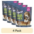 thumbnail image 1 of (4 pack) Purina Busy Bone Small & Medium Dog Treats Ribhide with Real Beef Chews, 17.5 oz Pouch (12 Count), 1 of 15