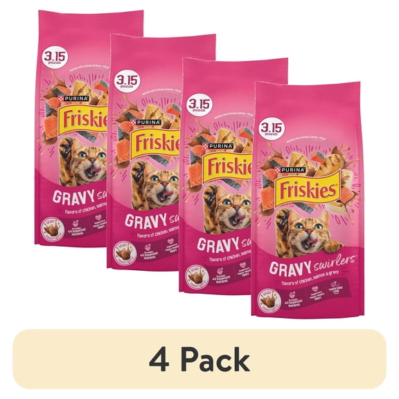 [Multiple Sizes] Friskies Dry Cat Food Gravy Swirlers