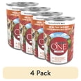 thumbnail image 1 of (4 pack) Purina ONE PLUS Natural Wet Dog Food, High Protein Soft Lamb & Brown Rice, 13 oz Can, 1 of 14