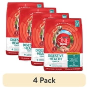 (4 pack) Purina One Plus Dry Dog Food for Adult Dogs, High Protein, Sensitive Stomach, Chicken, 31.1 lb Bag