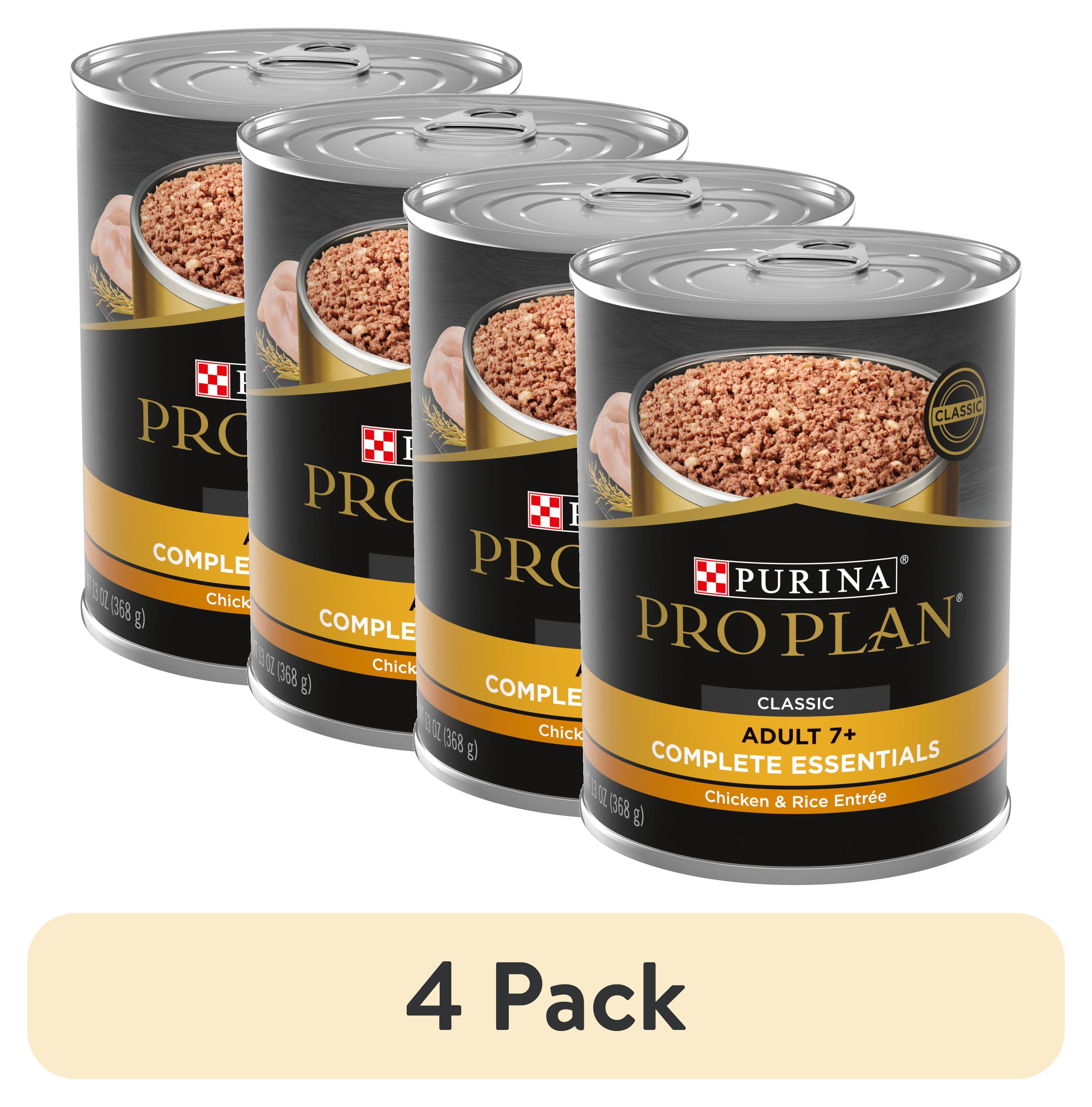 4 pack) Purina Pro Plan Complete Essentials Wet Dog Food, High