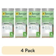 (4 pack) Purina Tidy Cats Breeze Bright Lemongrass Scented Ion Cat Litter Pads Refill Pack