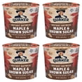 thumbnail image 1 of (4 pack) Quaker Maple & Brown Sugar Flavored Instant Oatmeal, 1.69 oz Cup, 1 Count, 1 of 8