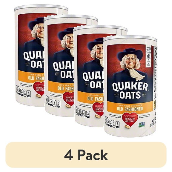 (4 pack) Quaker Old Fashioned Oats, 42 Oz