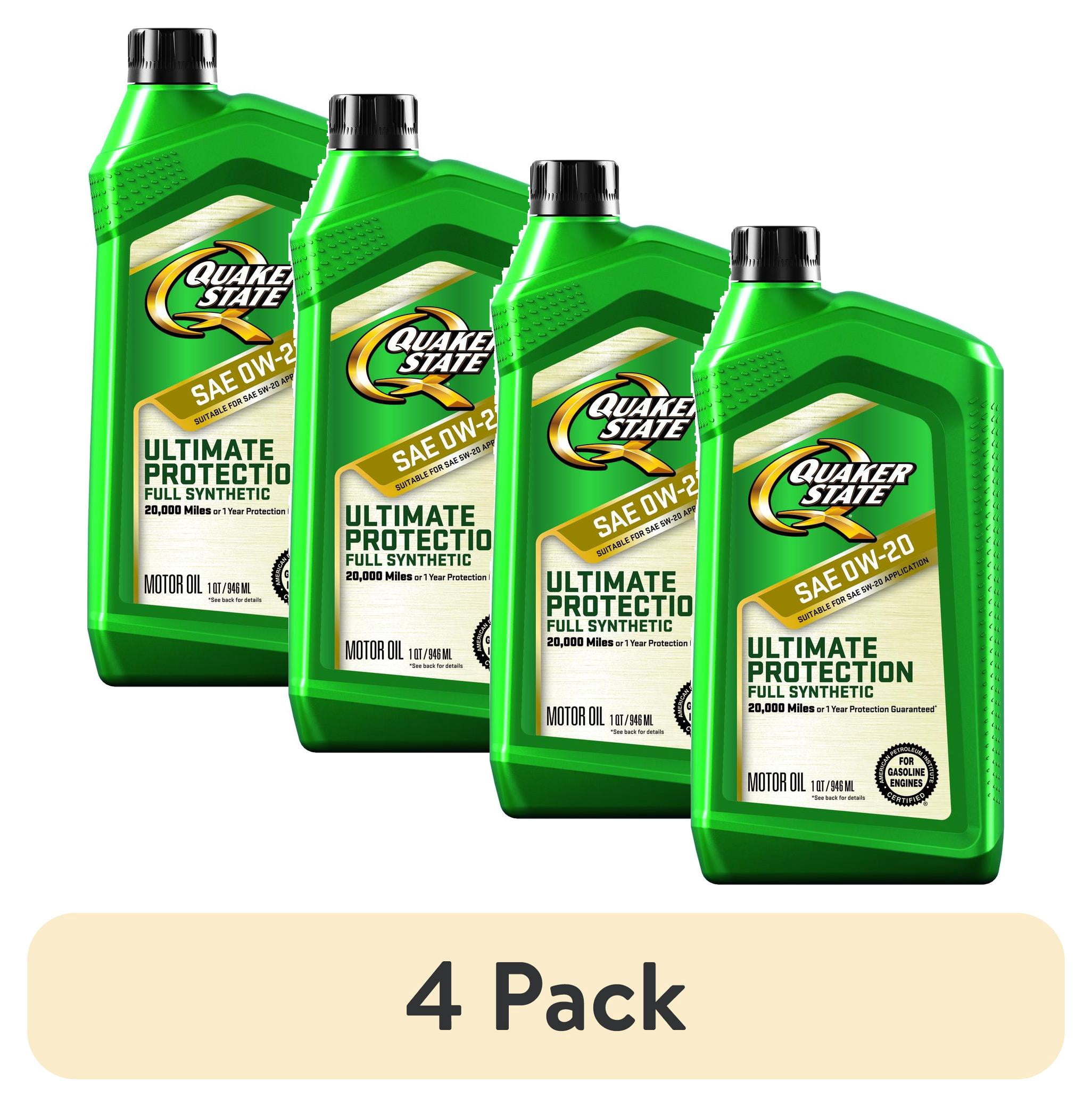 2 pack) Quaker State Ultimate Protection Full Synthetic 0W-20