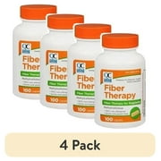 4 pack Quality Choice Fiber Therapy for Regularity Methylcellulose, 500 mg 100 Caplets