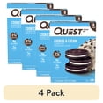thumbnail image 1 of (4 pack) Quest Protein Bar, Cookies & Cream, High Protein, Gluten Free, 8 Count, 1 of 7