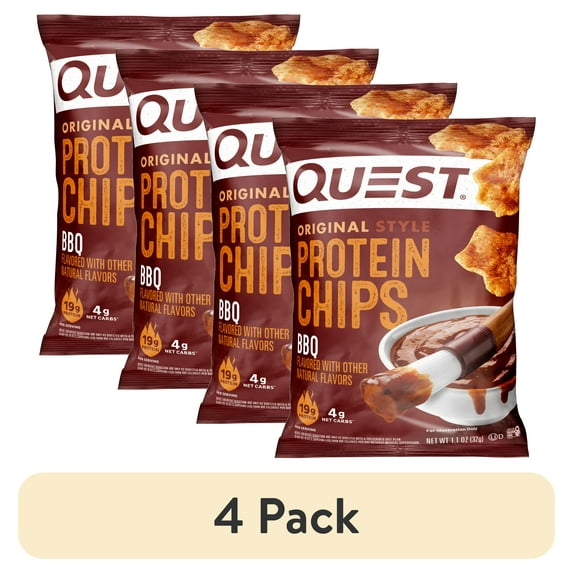 (1 pack) Quest Protein Chips, BBQ, 21g Protein, 1.1 Oz, Single