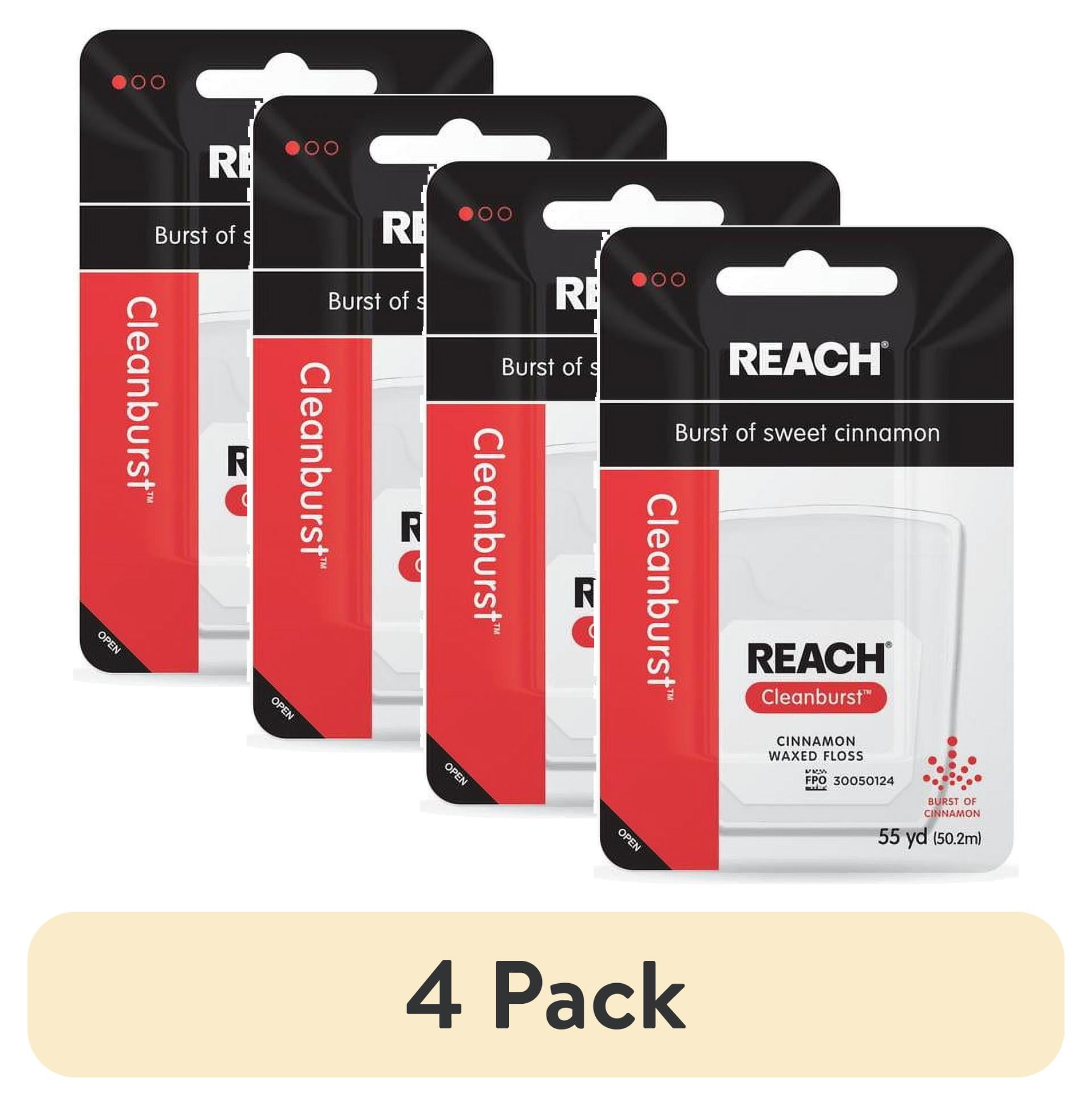 Reach, Dental Floss, 55YD, Cinnamon Flavored Waxed Floss - Walmart.com