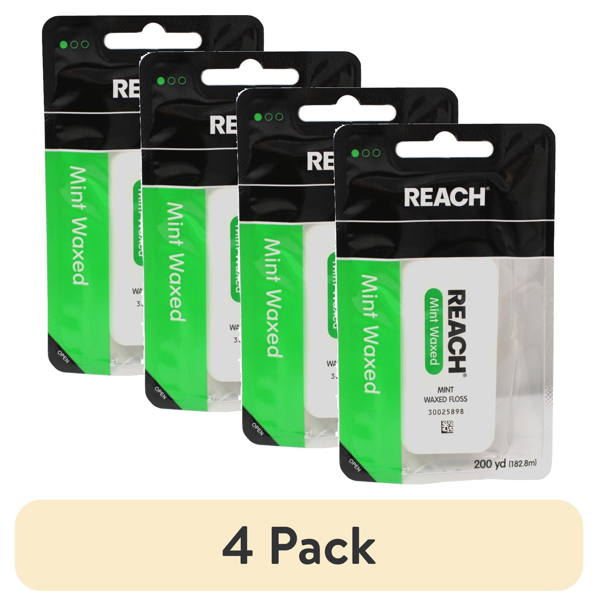 4-pack-REACH-Mint-Waxed-Floss-