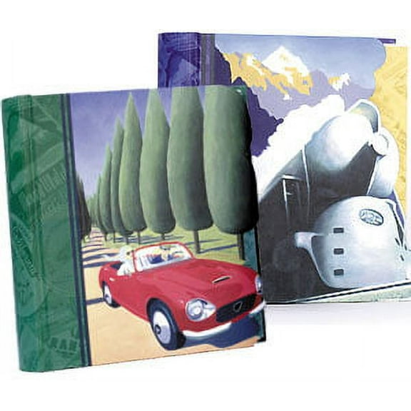 (4 pack) RETRO TRAVELLER photo album holds 100 prints - 4x6