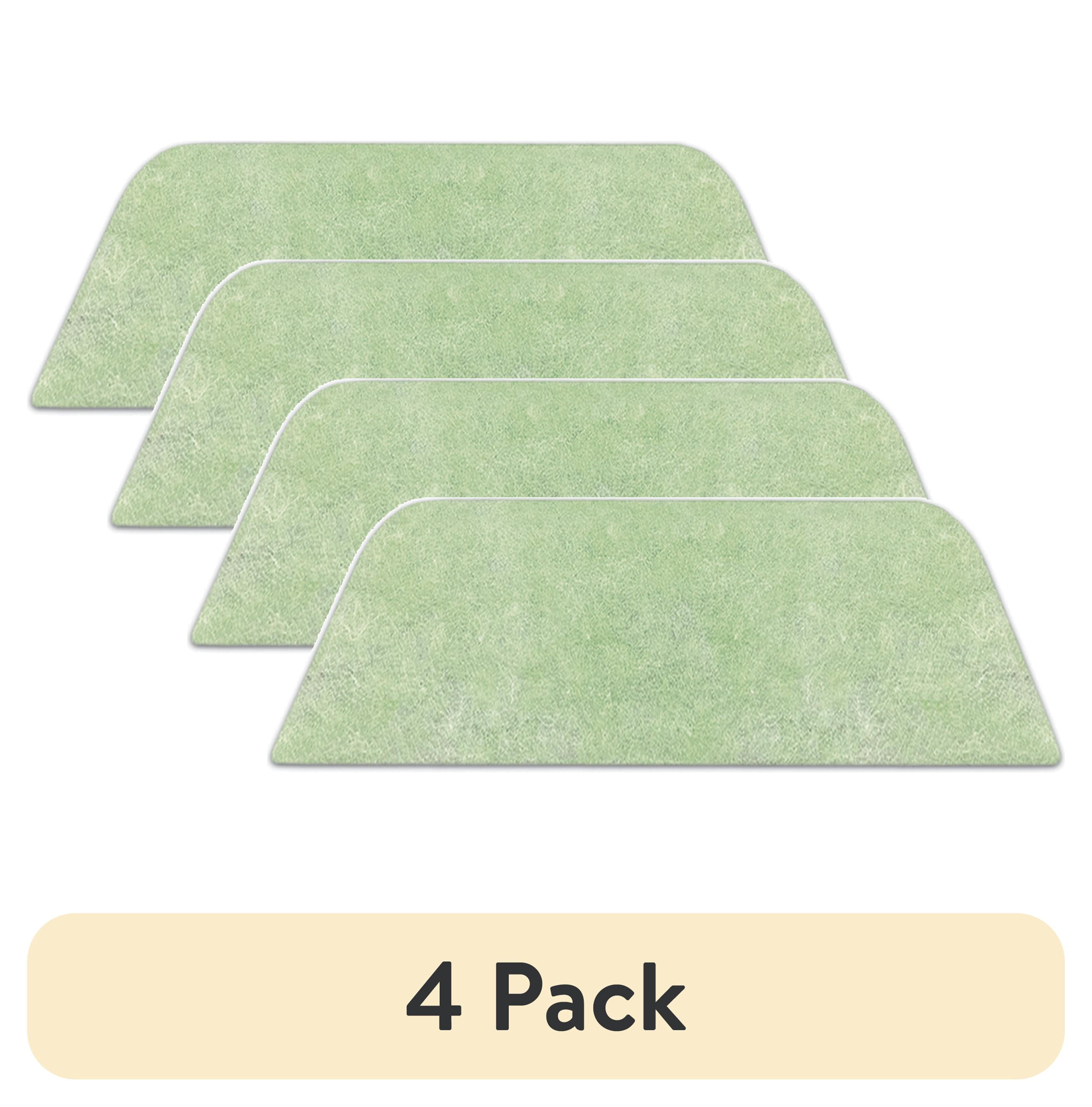 (4 pack) RV Air AC-125G Coleman Mach Max Air Conditioner Filter Replacement, Size 10.5" x 7", Polyester, Green, Merv 6 Rating