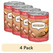(4 pack) Rachael Ray Nutrish Premium Paté Gentle Digestion Real Chicken, Pumpkin & Salmon Recipe Wet Dog Food, 13 oz. Can