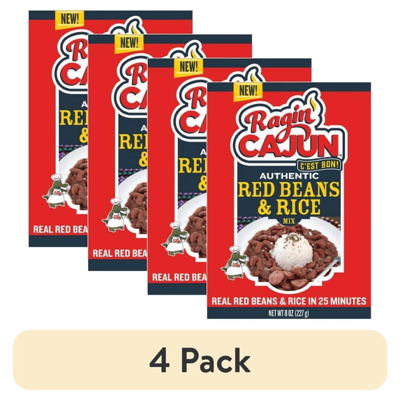 (4 pack) Ragin Cajun Red Beans & Rice