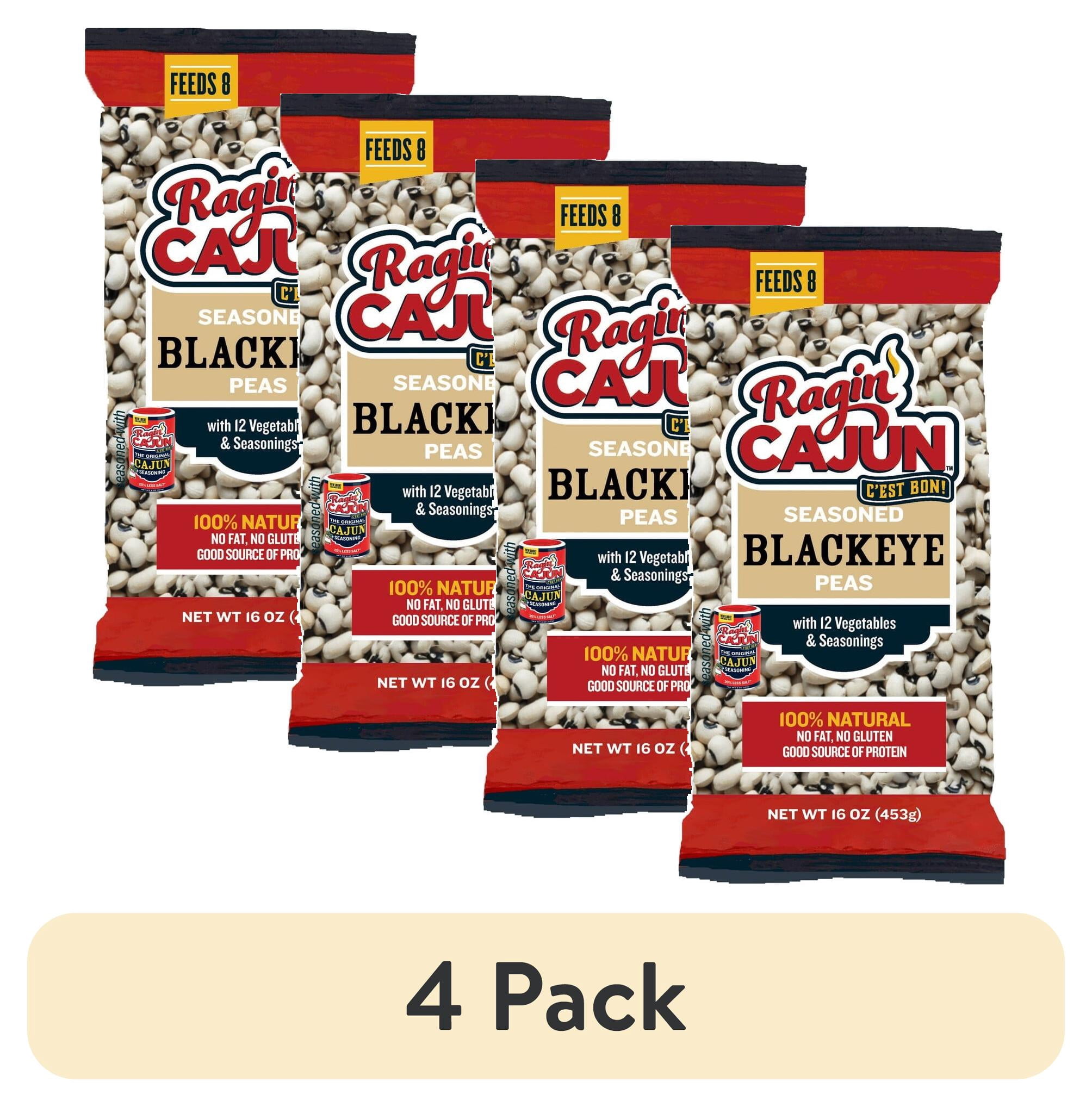 Al Ragin (4 pack) Ragin' Cajun Seasoned Blackeye Peas 16 oz - Walmart.com