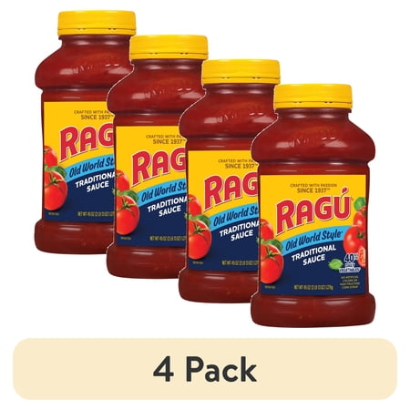 (4 pack) RAGU Old World Style Traditional Pasta Sauce, 45 oz