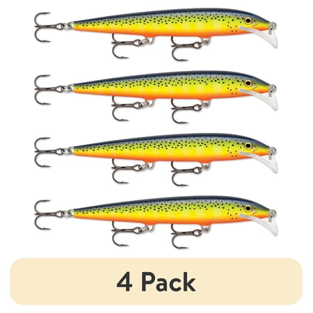 (4 pack) Rapala Scatter Rap Minnow 11 Fishing Lure 4 3/8" 3/16oz Hot Steel