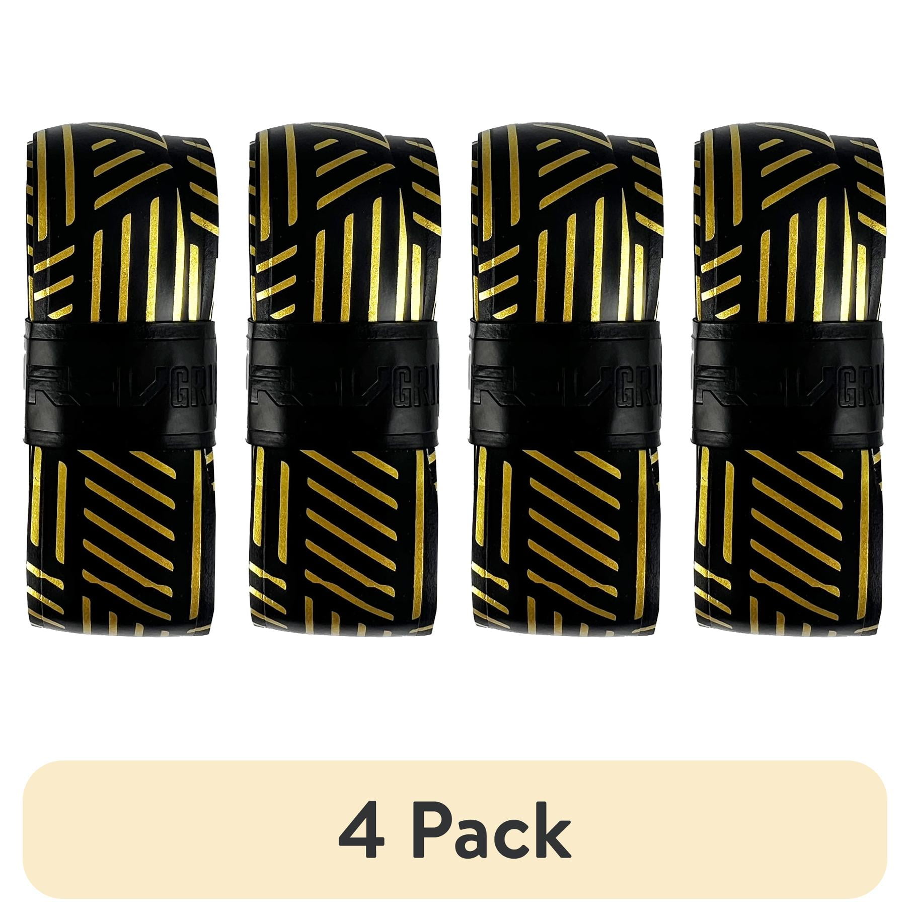 (4 pack) Rawlings Baseball Bat 1.80mm Rev Grip | Gold