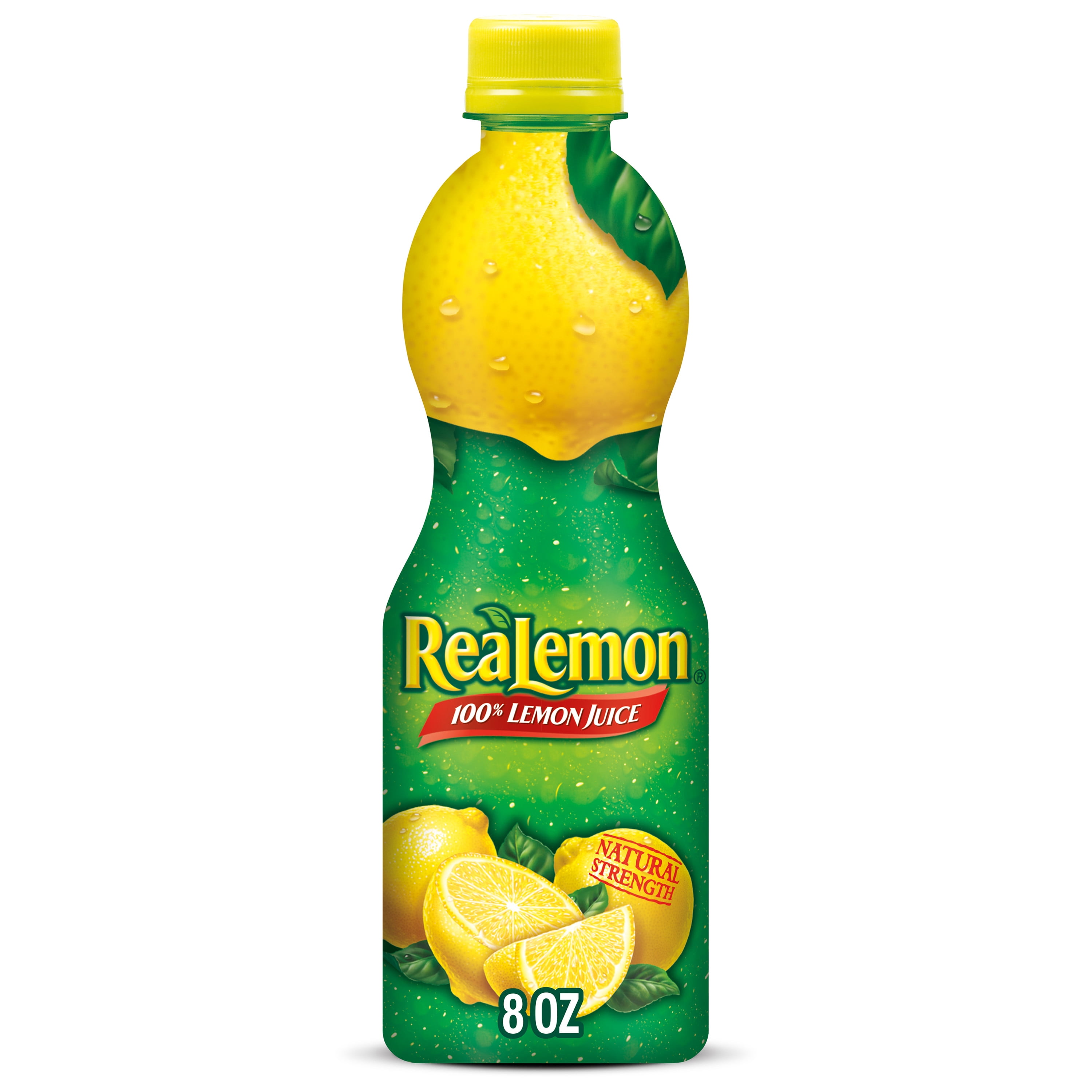 (4 pack) ReaLemon 100% Lemon Juice, 8 oz Bottle