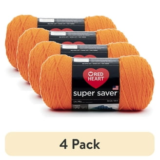 Mainstays Acrylic Yarn Orange 7 Oz 397 Yards Medium Weight