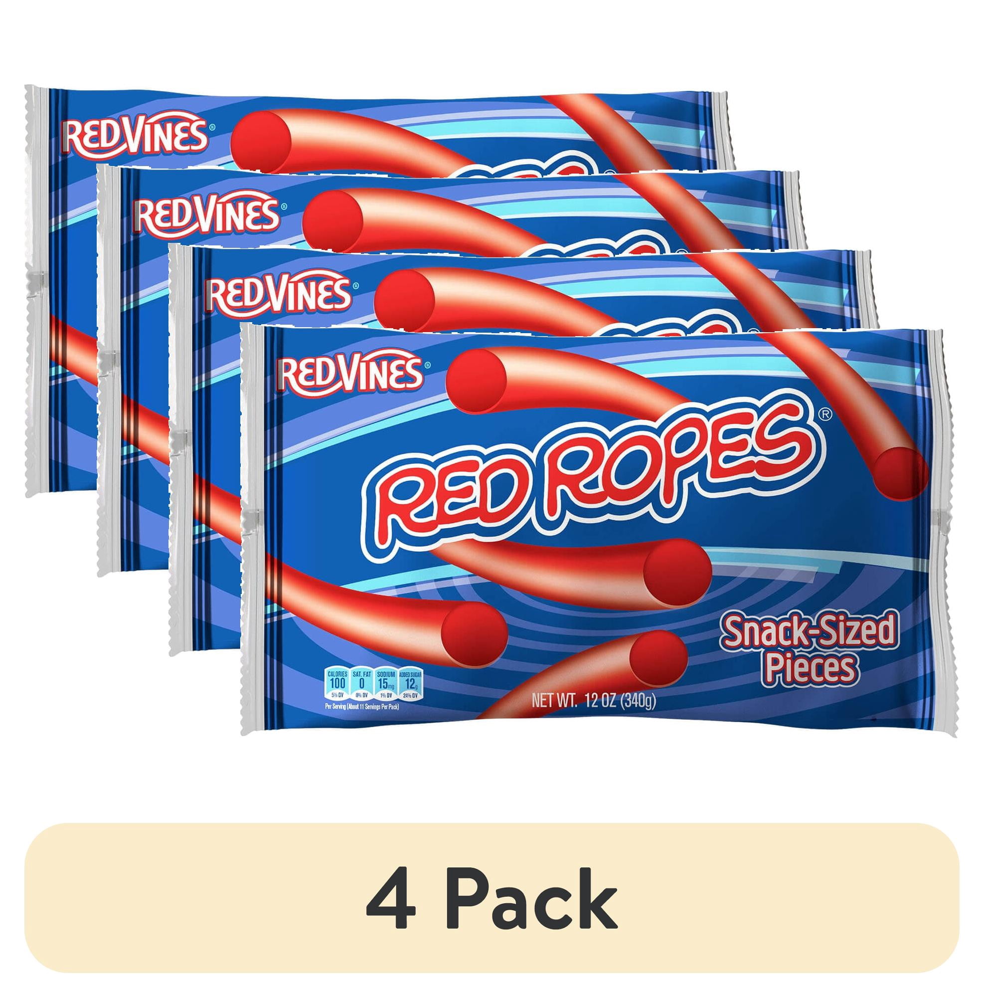 Vines Like Ropes Simile (4 pack) Red Vines Ropes Original Licorice Candy Pieces, 12oz Bag ...