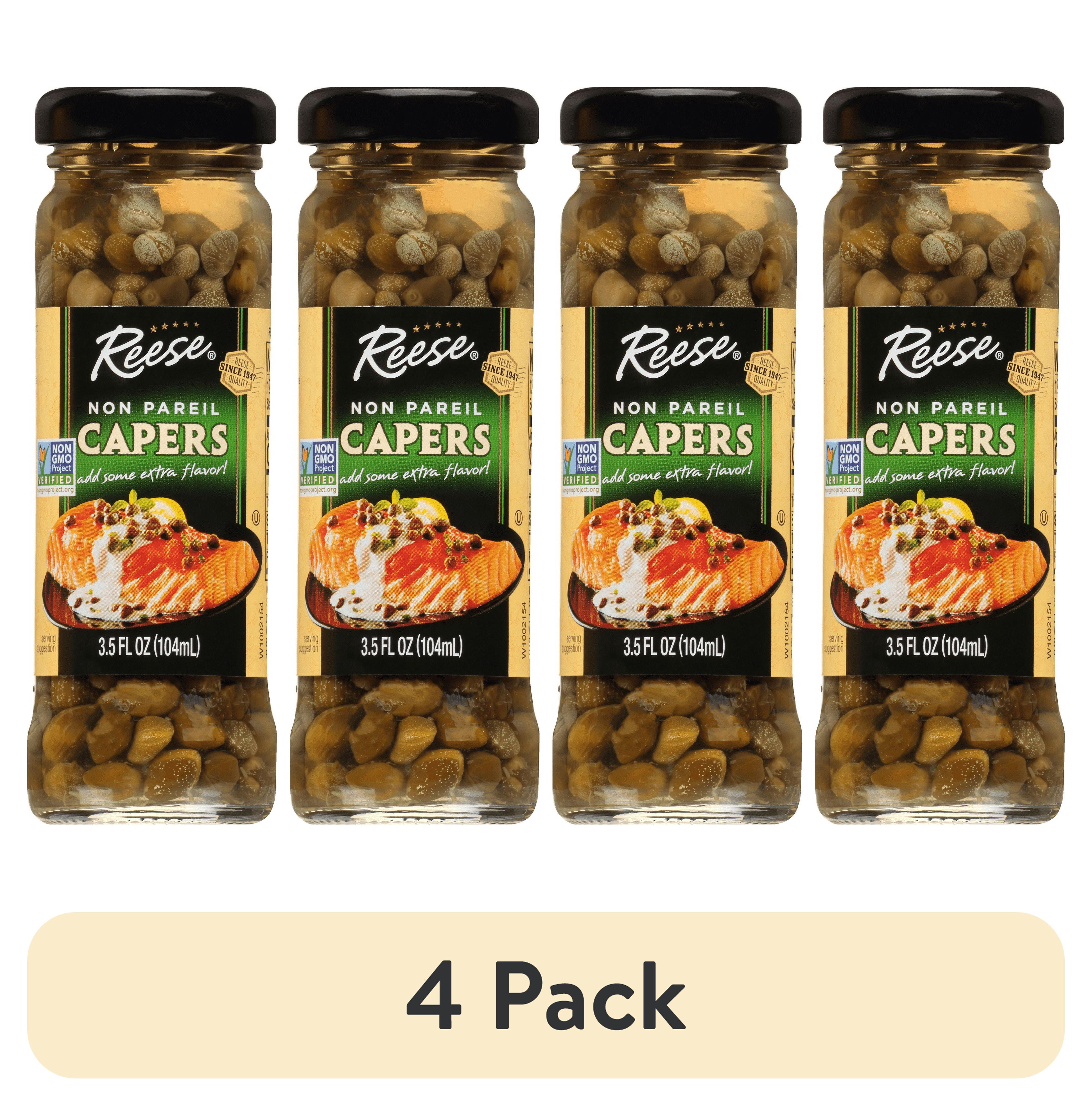 (4 pack) Reese Non Pareil Capers 3.5 oz