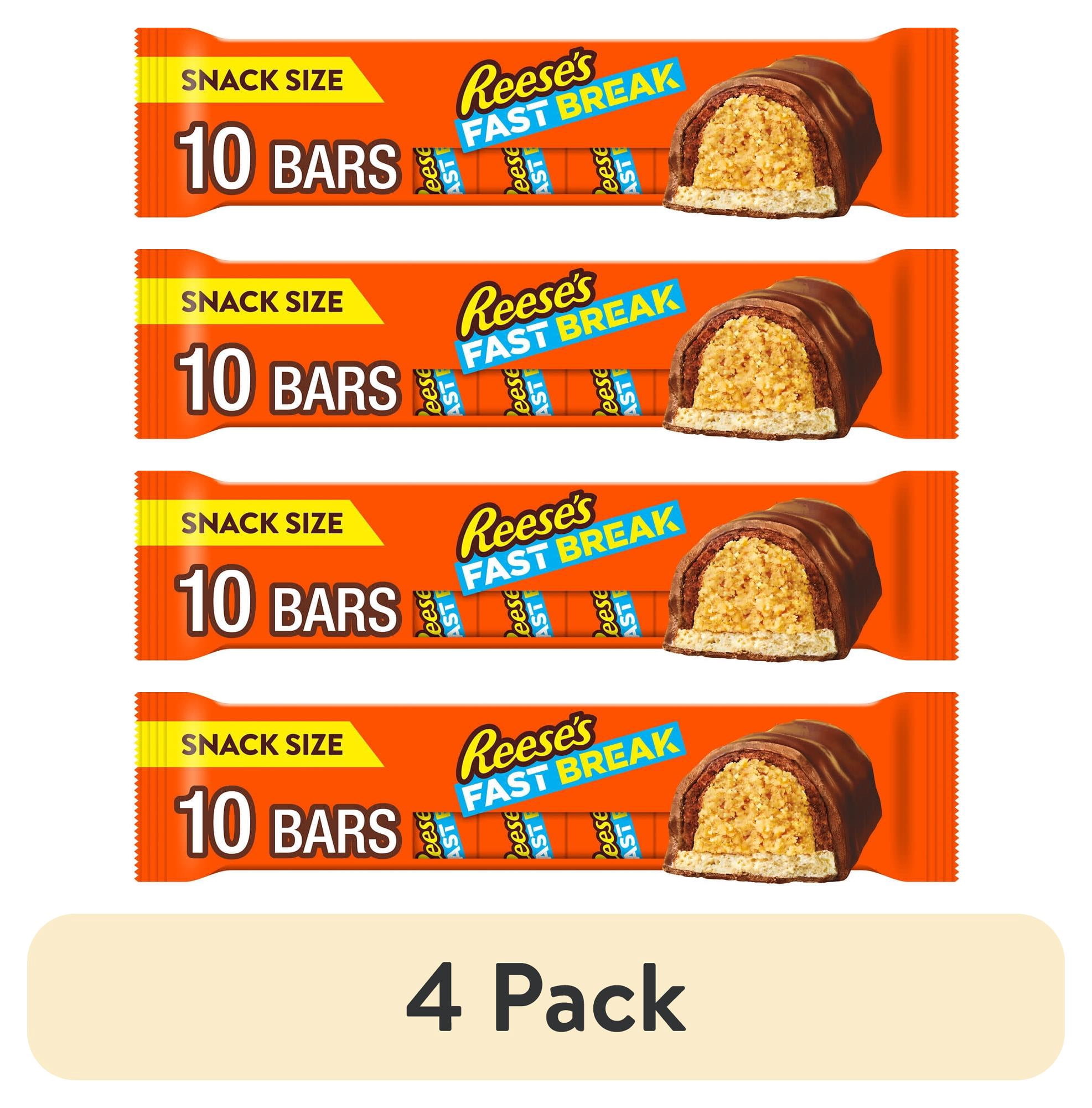 (4 pack) Reese's Fast Break Milk Chocolate Nougat Chocolate Candy Bars ...