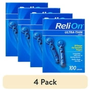 4 pack ReliOn 30 Gauge Ultra Thin Lancets, 100 Ct