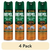 4 pack Repel Sportsmen Max Formula Insect Repellent Aerosol Spray w/ 40% DEET, 8.125 Ounces